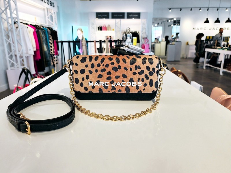 Marc Jacobs Leopard Print Convertible Mini Shoulder Bag Crossbody Clutch 3in1