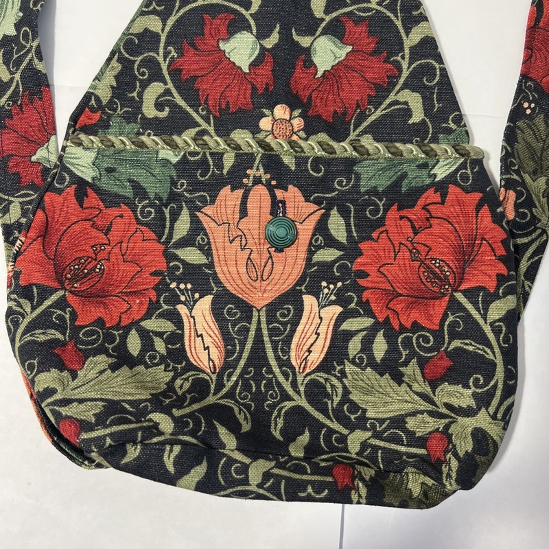 William Morris Floral Fabric Handmade Backpack Bag Handbag Purse Clean gallery