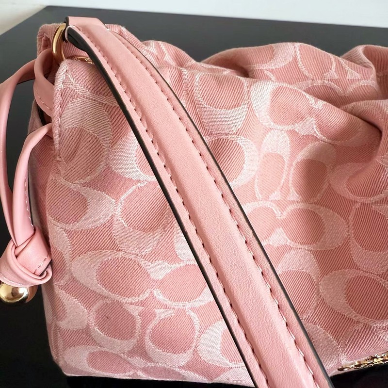 COACH Faye Shoulder Bag In Signature Denim Light pink CER68 F/S JP [DDP] gallery
