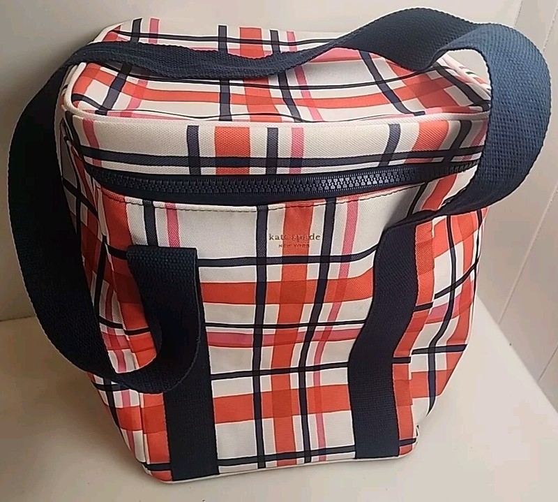 Kate Spade Spring Plaid Picnic Cooler Bag gallery