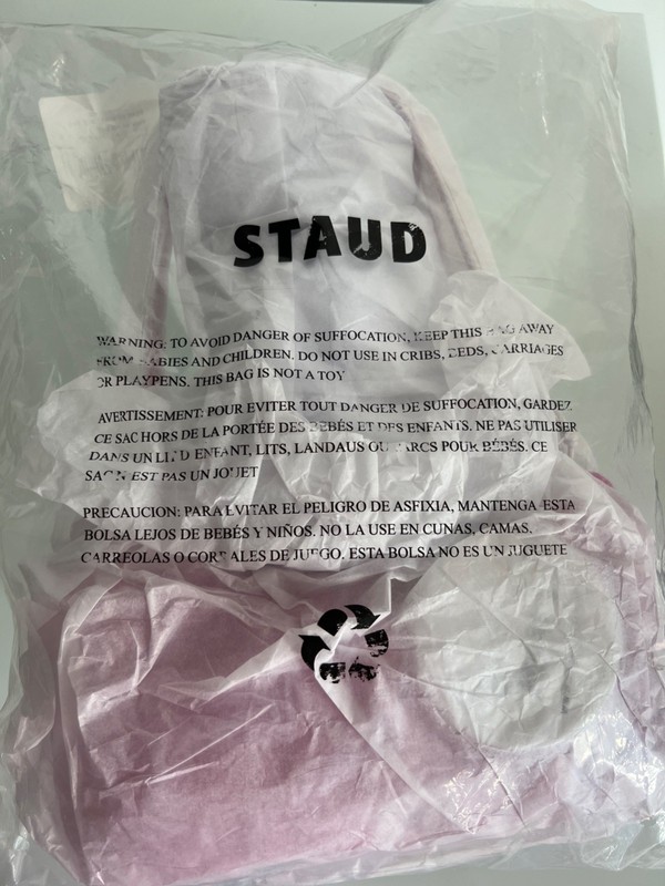 STAUD Bean Lollipop Suede Convertible Bag $195 MSRP NEW gallery