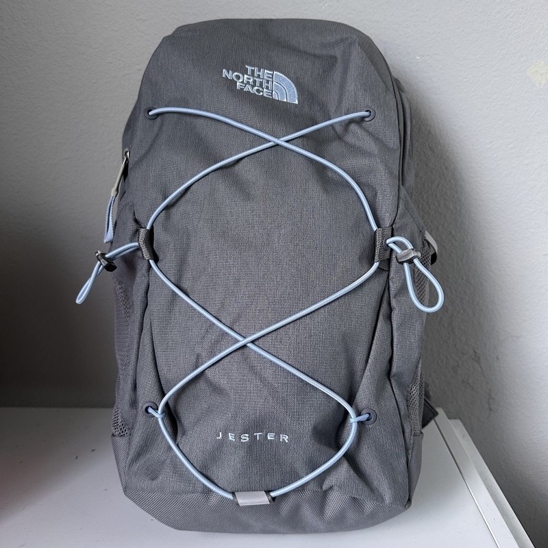 The North Face Jester Backpack, Grey/Gray and Blue – GENTLY USED