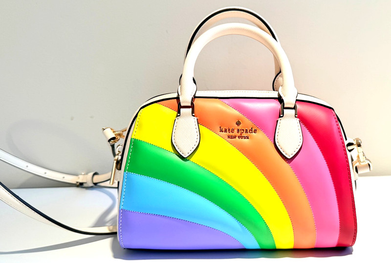 kate spade Pride Collection Crossbody Rainbow Duffle Bag RARE ⭐️⭐️⭐️⭐️⭐ LGBTQ