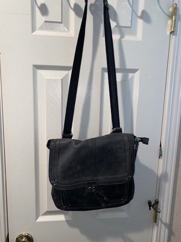 The Sak Ventura Convertible Crossbody Backpack Black Leather Bag