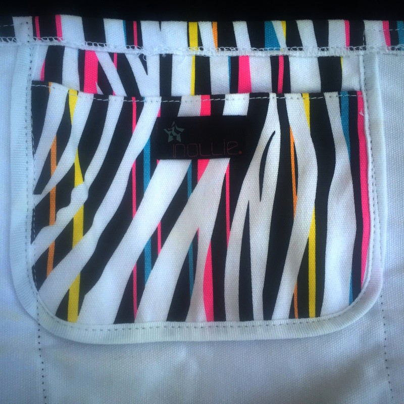 Pacsun Nollie Canvas Tote Beach Bag Shopper Multi Color Exotic Animal Stripe gallery