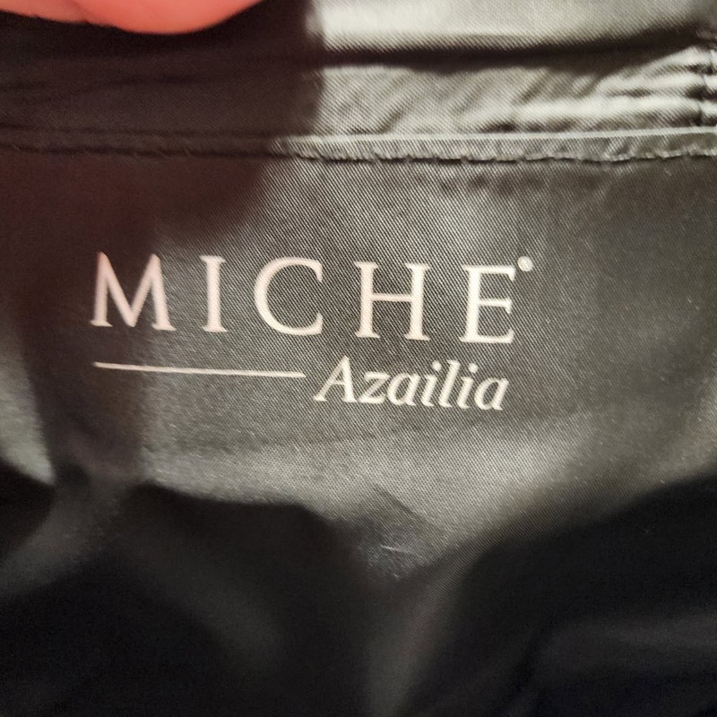 NEW - Miche Demi Shell - "Azailia" Retired - purple print faux leather - retired gallery