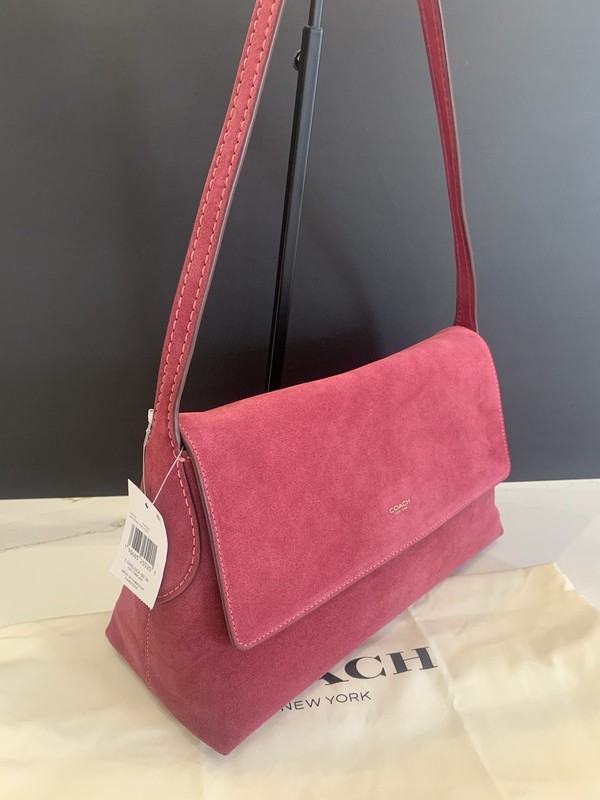 Coach Suede Chelsea 30 in Dark Fuchsia CEM12 gallery