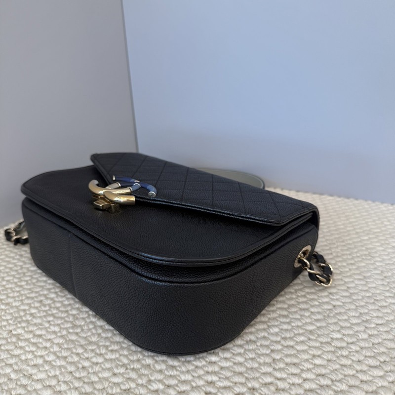 Chanel Messenger Black Grained Calfskin (jj1213m0) gallery