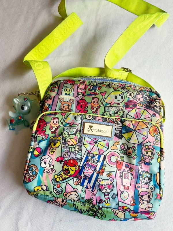 lot of 4 used small tokidoki tote bag purse make up bags kawaii cute unicorn gallery