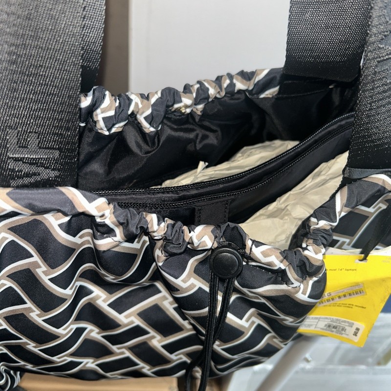 Target Tote Bag New Without Tags Black and Stripes Black White gallery