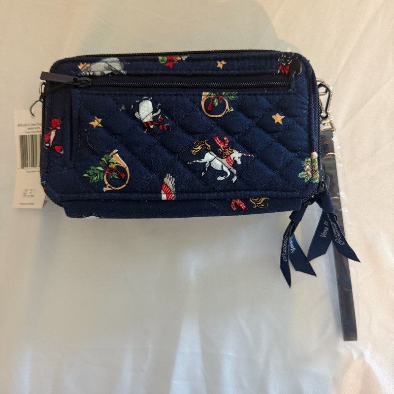 Vera Bradley RFID All in One Crossbody Snow Globe Motifs NWT (A-3) gallery