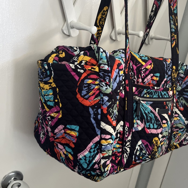 Vera Bradley X Large Butterfly Flutter Traveler Duffel Bag iconic gallery