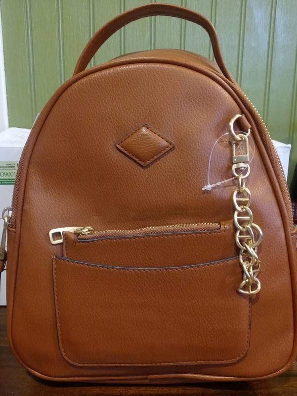 Time and Tru Mini Backpack with Detachable Coin Purse - Brown gallery