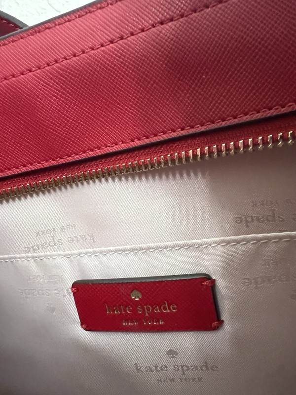 Kate Spade Kenzie Limited Edition Small Tote Bag KI926 Cherry Red Purse gallery