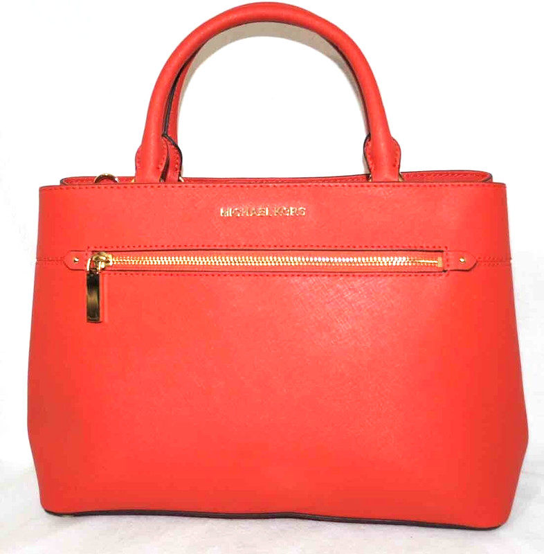 Michael Kors Hailee Medium Convertible Satchel Red (LT Terracotta) $328 gallery