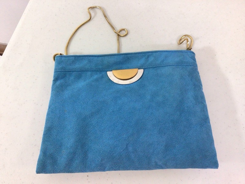 Reva Crossbody Bag Ultra Blue Suede Vintage gallery