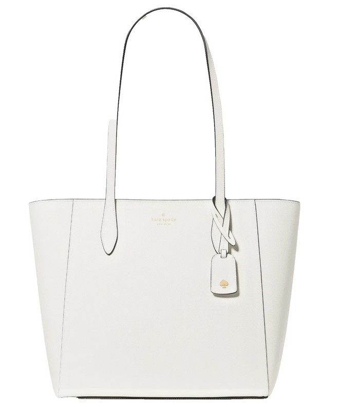 New Kate Spade Dana Tote Bag Large Meringue Saffiano Laptop Work Purse KE473