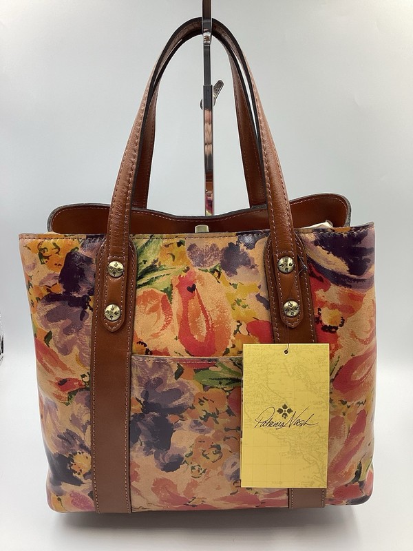 Patricia Nash DARBY TOTE – Rainforest – Leather – NEW