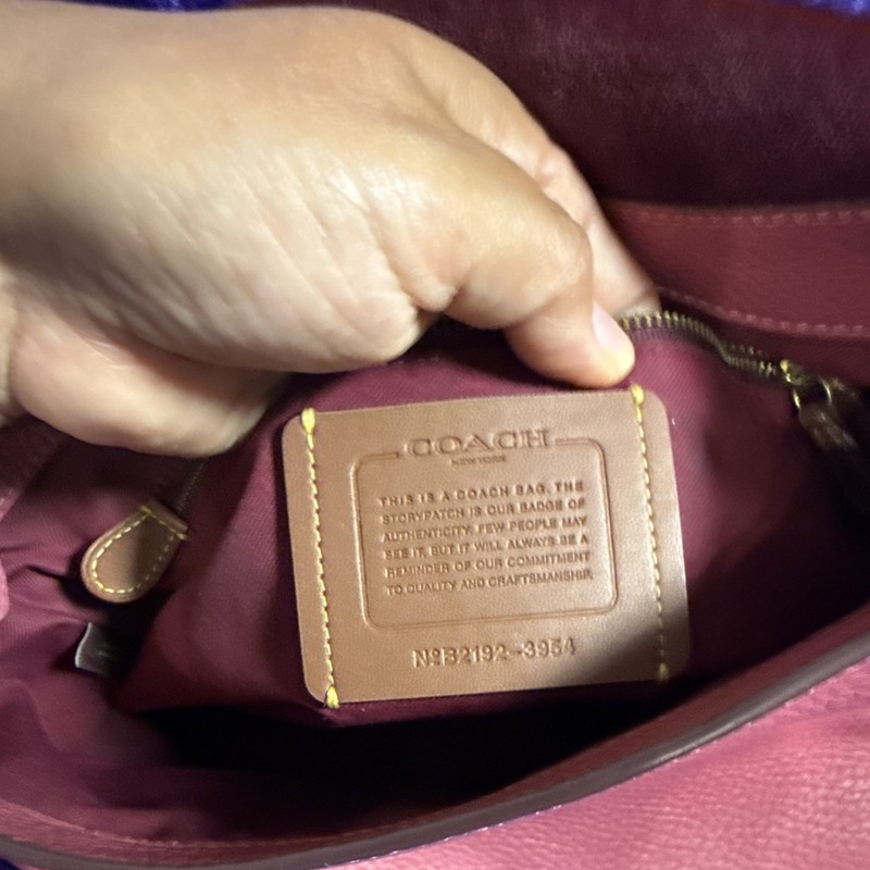 Coach Tabby Pink Pebbled Shoulder Bag Gold Logo Snap w/ Detachable Strap gallery