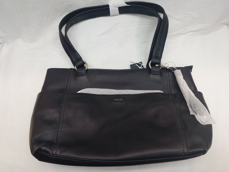 The SAK Ashby Satchel Black Leather New With Tags Never Used Womens