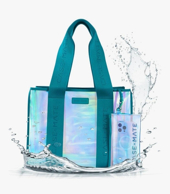 Case-Mate Jelly Tote In Emerald Blue New with Tags Original Packaging