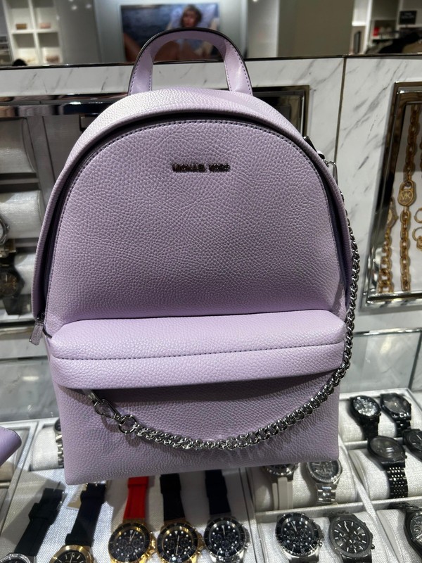Michael Kors Slater Women Medium Shoulder Travel School Backpack Bag LT Quartz