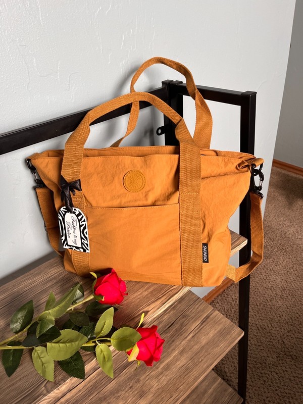 Waterproof Nylon Duffle Large Tote Travel Beach Work Gym w/Luggage Name Tag