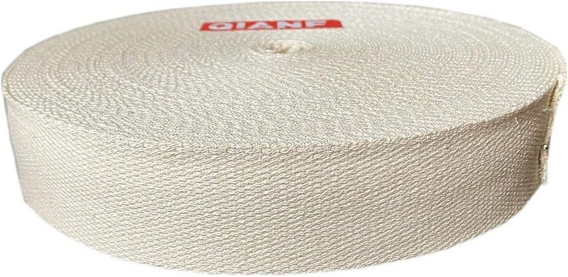 QIANF 1 1/2 Inch Natural Heavy Cotton Webbing 10 Yards 1 1/2-10 Yard,