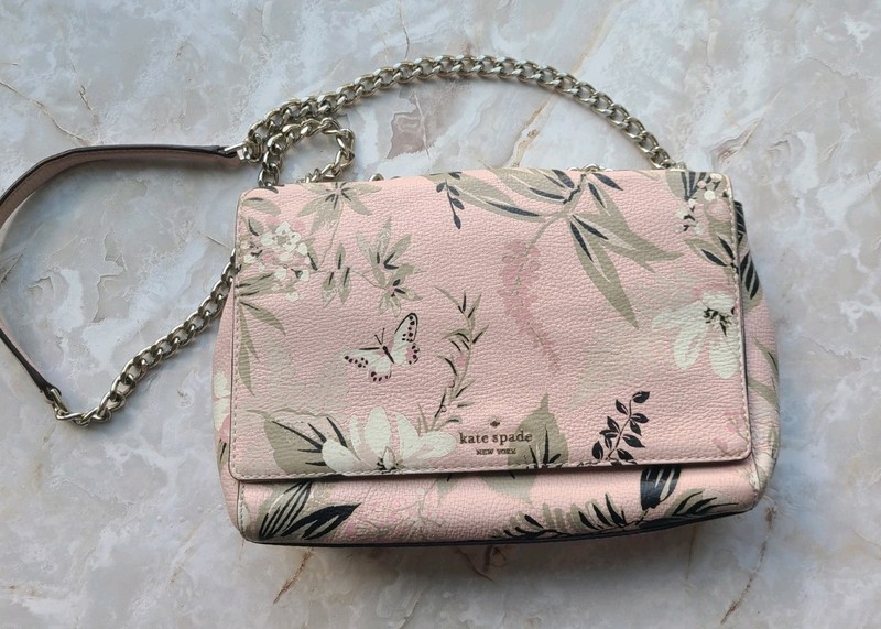KATE SPADE Emelyn Briar Lane Botanical Crossbody Chain Convertible Bag