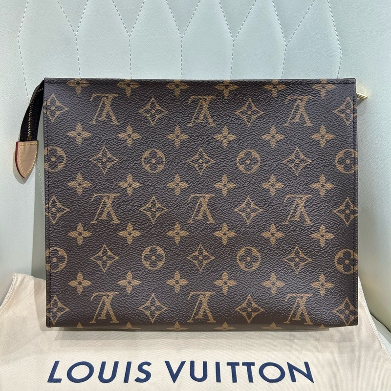 Louis Vuitton Classic Monogram Brown Toiletry Bag （25×20×5.5）cm