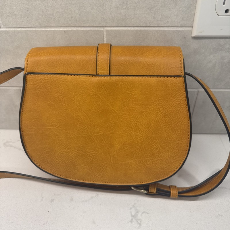 AFKOMST CROSSBODY SADDLEBAG PURSE CHESTNUT BROWN 9in gallery