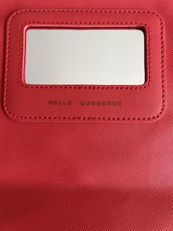 STELLA & DOT “Hello Gorgeous” CORAL GOLD FOLDING CLUTCH WALLET gallery