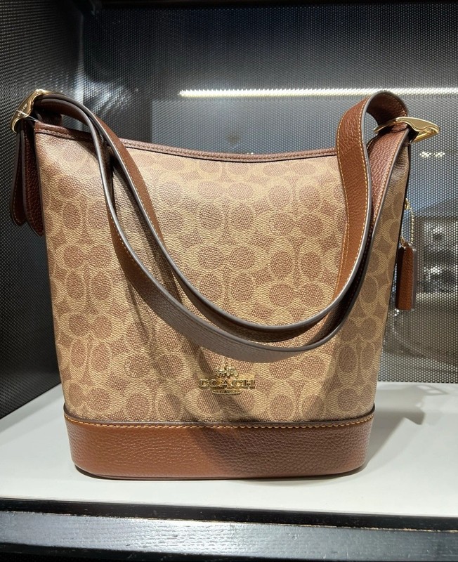 Coach Signature Print Jude Duffle Bag In Excellent Condition!