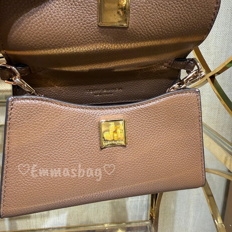Tory Burch Britten Mini Top Handle Crossbody 175816 Forest Brown $300 gallery