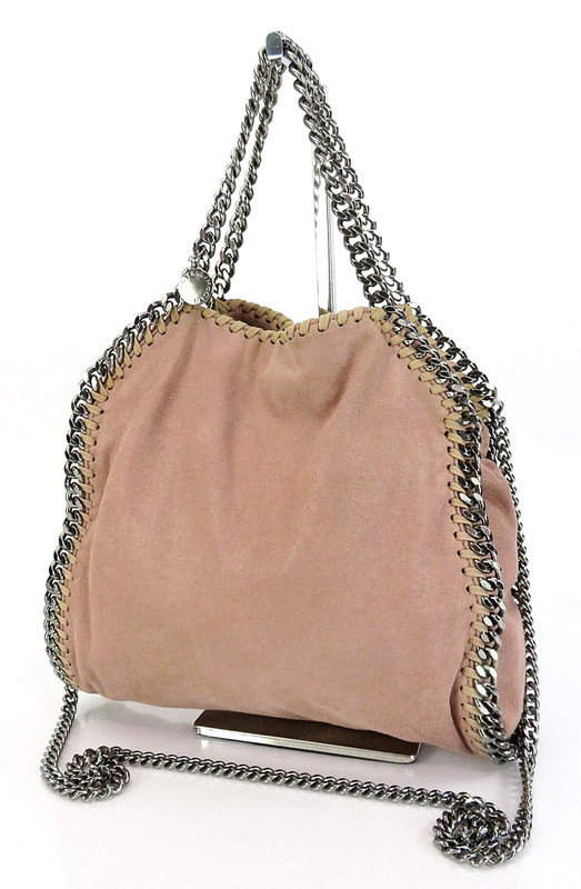 Aut STELLA McCARTNEY Falabella Pink Fabric 2-Way Shoulder Bag Purse #62377