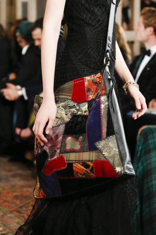 Ralph Lauren Purple Label 50th Anniversary Patchwork Shoulder Mailbag New $2500