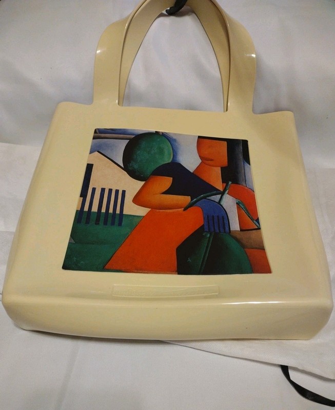 Recycled Plastic *Melissa* Bag w/ “Cartão Postal” by Brazilian artist Tarsila