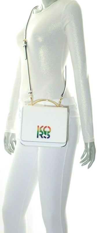 Michael Kors Pride Small Convertible Leather Shoulder Bag Optic White NWT$448.00 gallery