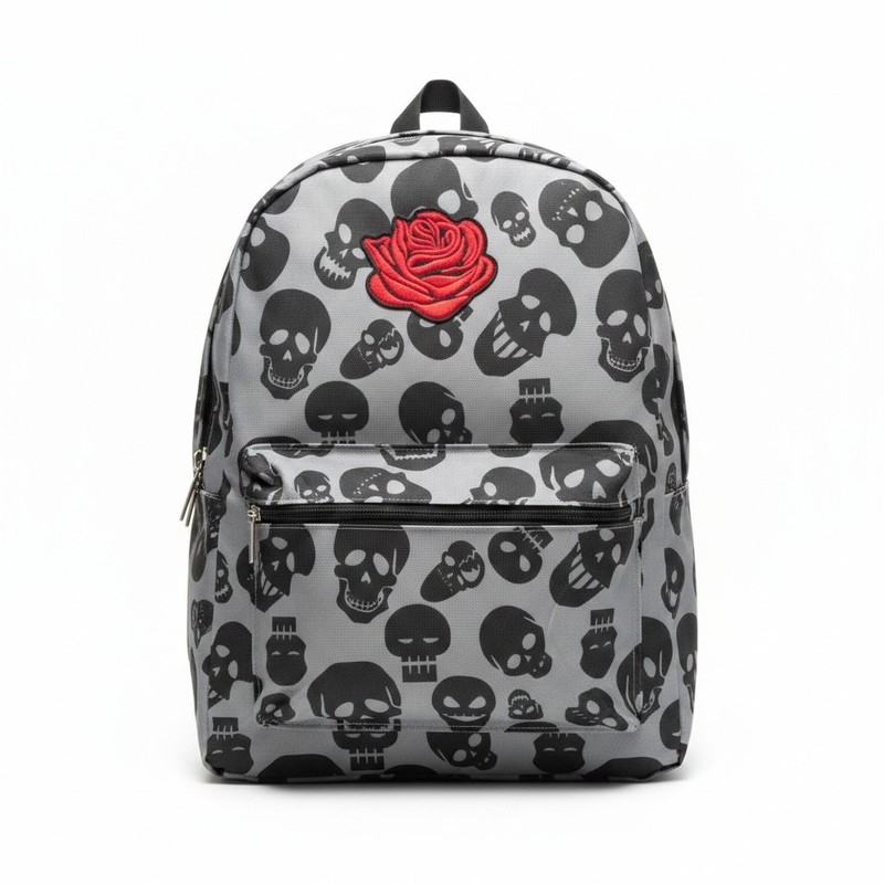 Metropack Backpack Skulls And Rose NWT Small Size Zipper Type Unisex Kids
