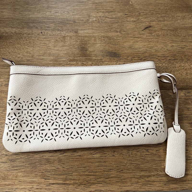 Lauren Ralph Lauren Clutch Faux Leather Unlined Cutouts gallery