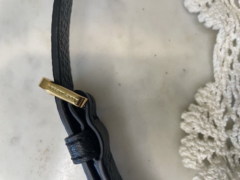 Marc Jacobs Empire City Pebbled Black Crossbody Bag with Gold Hardware Accents gallery