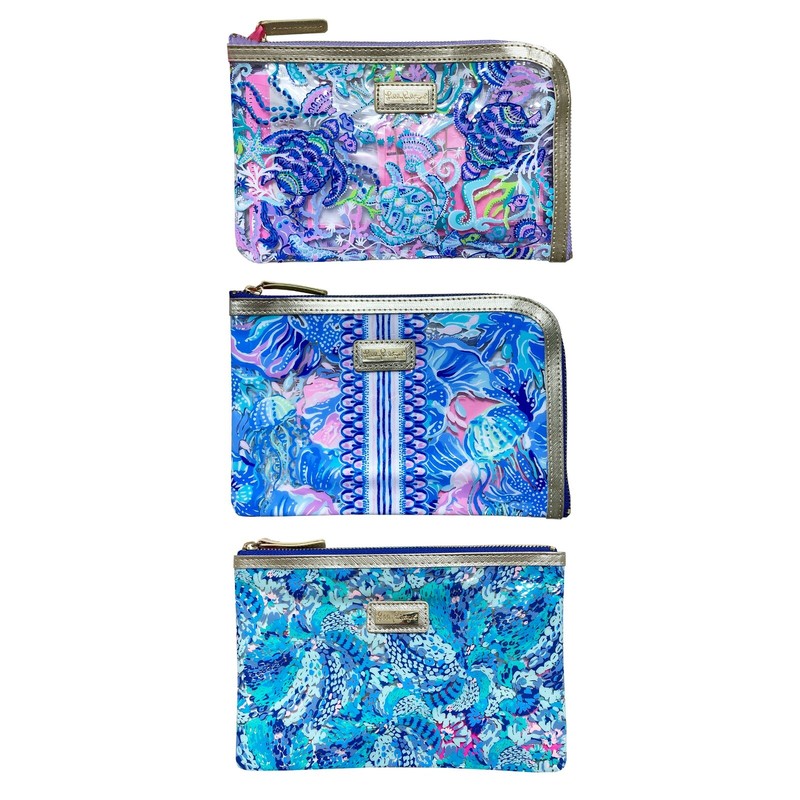 Lilly Pulitzer Pencil Pouch Tech Case Agenda Pack Travel Designer Beach Coastal