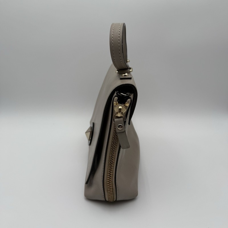 Kate Spade Vintage Leather Laurel Magnolia Satchel/Crossbody - Taupe Beige Flaw gallery