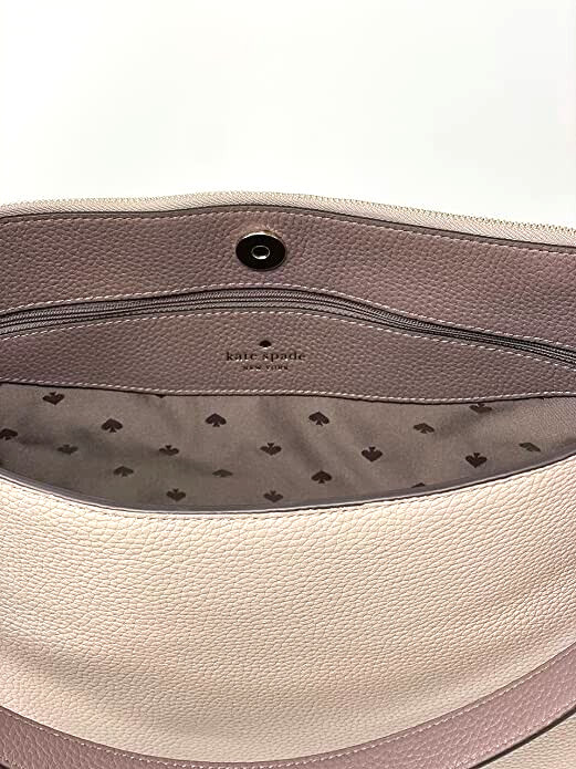Kate Spade Kailee Mixed Material Medium Double Compartment Shoulder Bag Neutral gallery