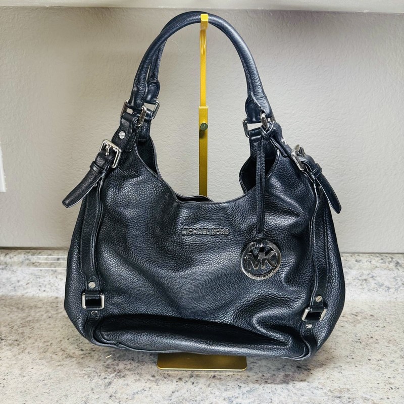 MICHAEL KORS BEDFORD 3 Pockets Soft Leather Belted Shoulder Tote Bag Handbag