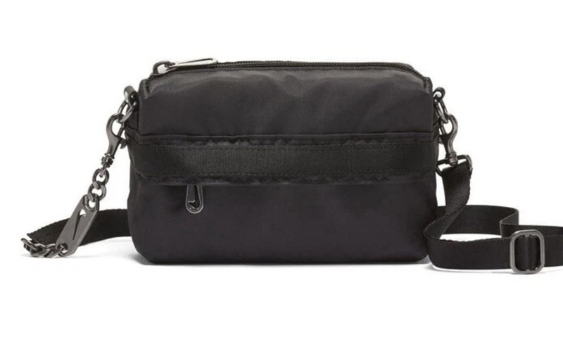 Nike NSW Futura Luxe Womens Crossbody Bag Sports Casual Black CW9304 010
