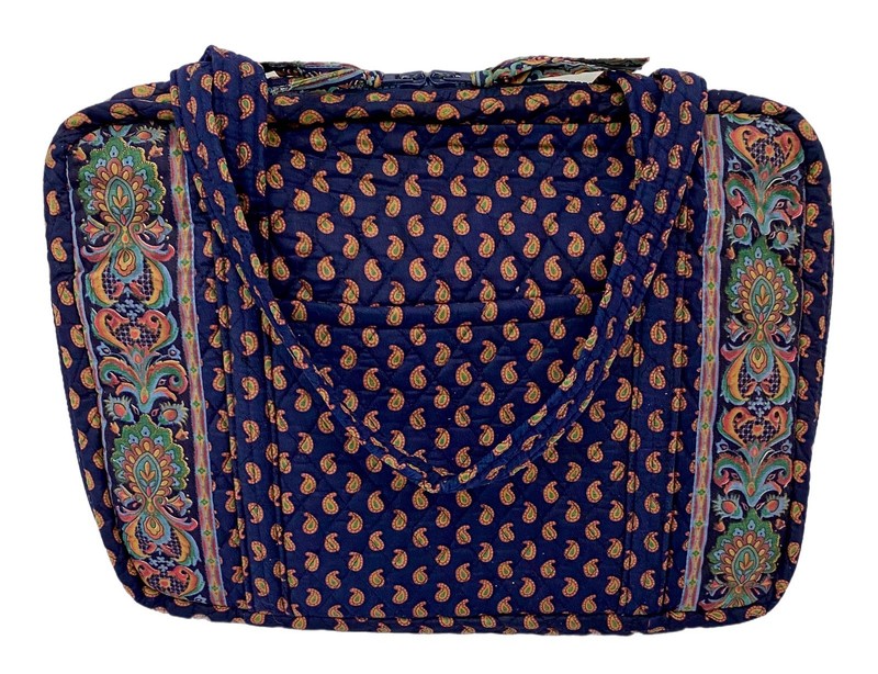 Vera Bradley Regency Blue Laptop Briefcase Shoulder Bag