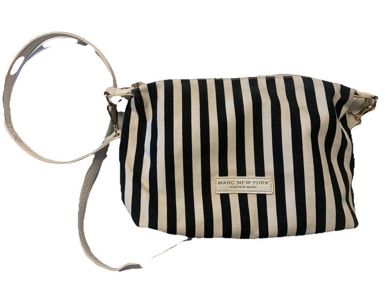 Marc New York Striped Canvas Handbag Purse Cape Cod Hamptons Andrews Chic Beach