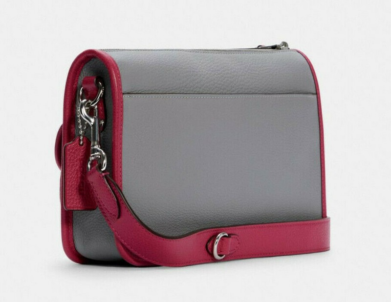 Coach PENNIE CROSSBODY W/ COIN CASE Leather Messenger ~NWT~ C5674 Gray gallery