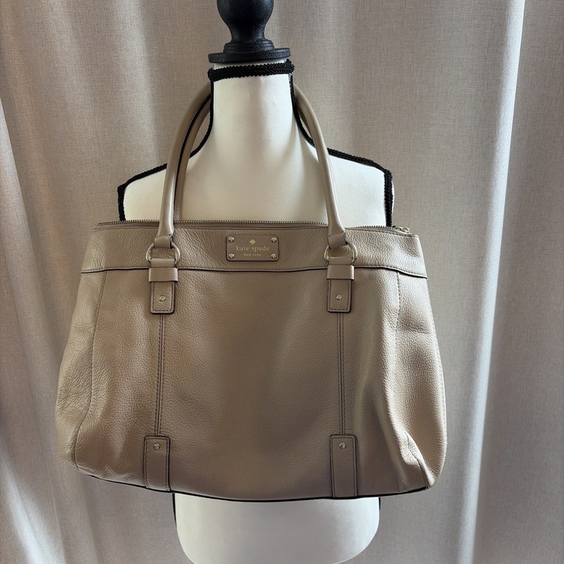 Kate Spade Teegan Berkshire Shoulder Bag Purse Pebble Leather Cafe Tan Beige